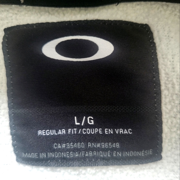 Oakley Men’s Large Gray Pullover Hoodie Athletic Sweatshirt Casual StreetwearB19 - Picture 6 of 7